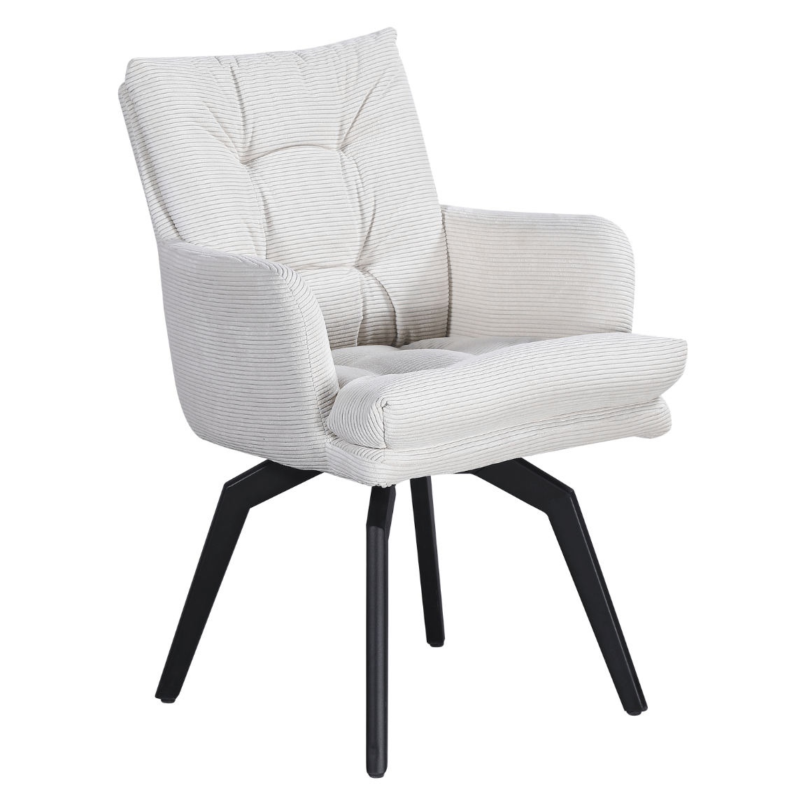 სკამი მბრუნავი LUX თეთრი