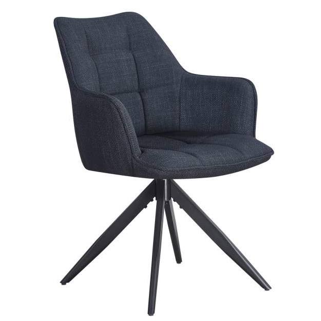 სკამი მბრუნავი REX მუქი ნაცრისფერი