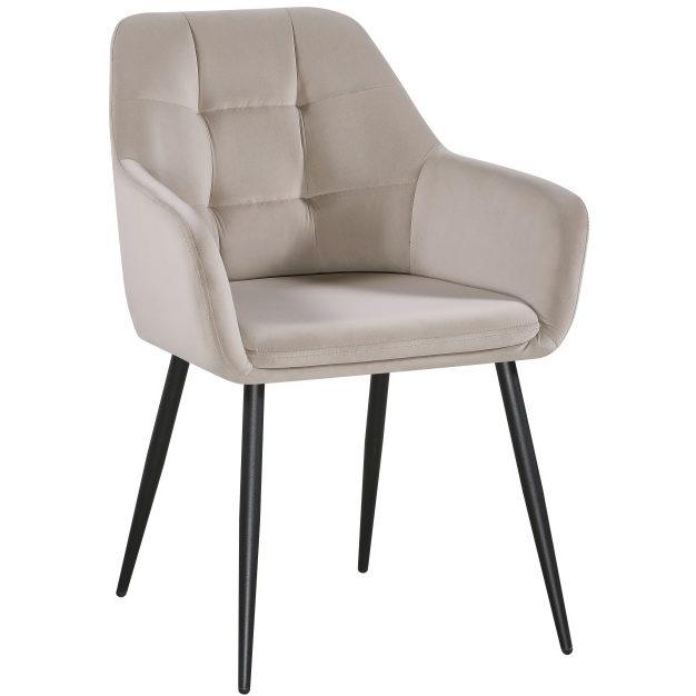 სკამი UGO მუქი ღია კრემისფერი