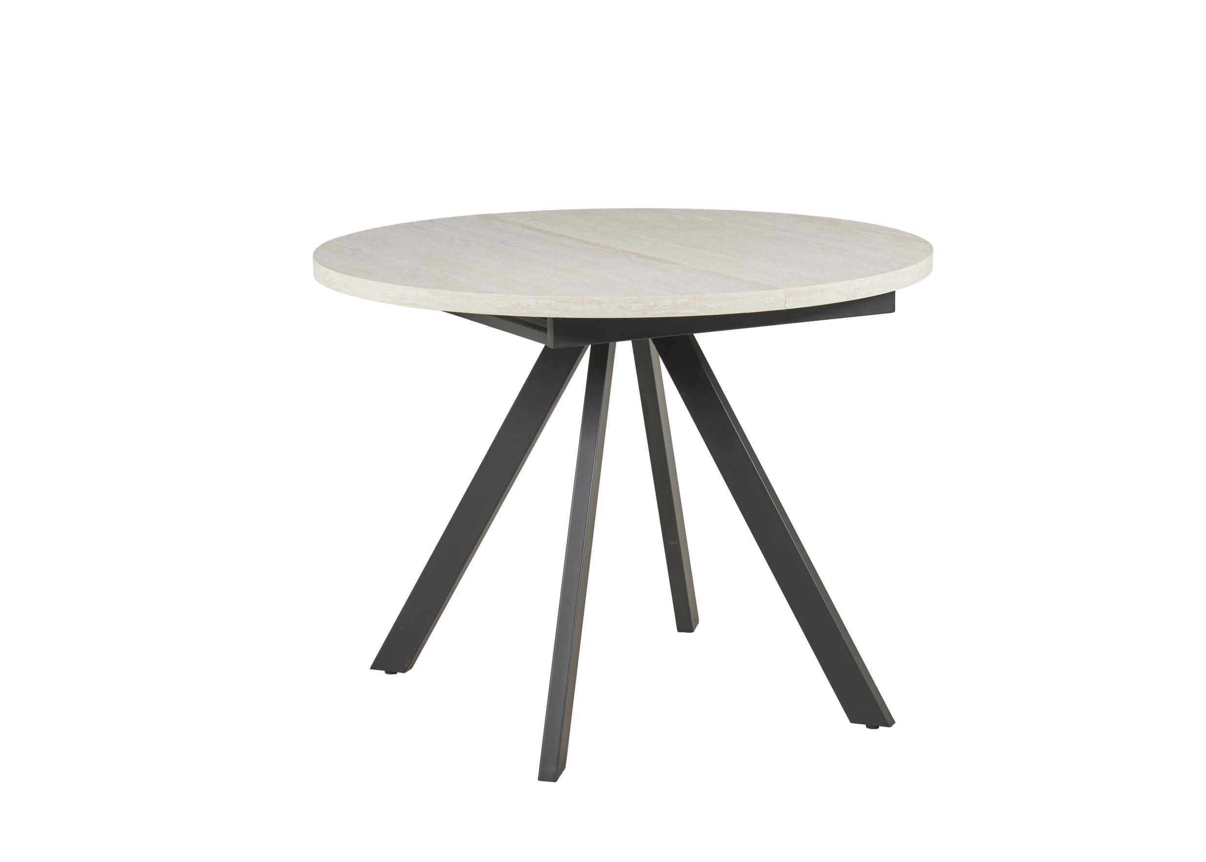 გასაშლელი მაგიდა Rondo ღია ნაცრისფერი