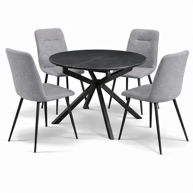 მაგიდა Round და 4 სკამი Dot