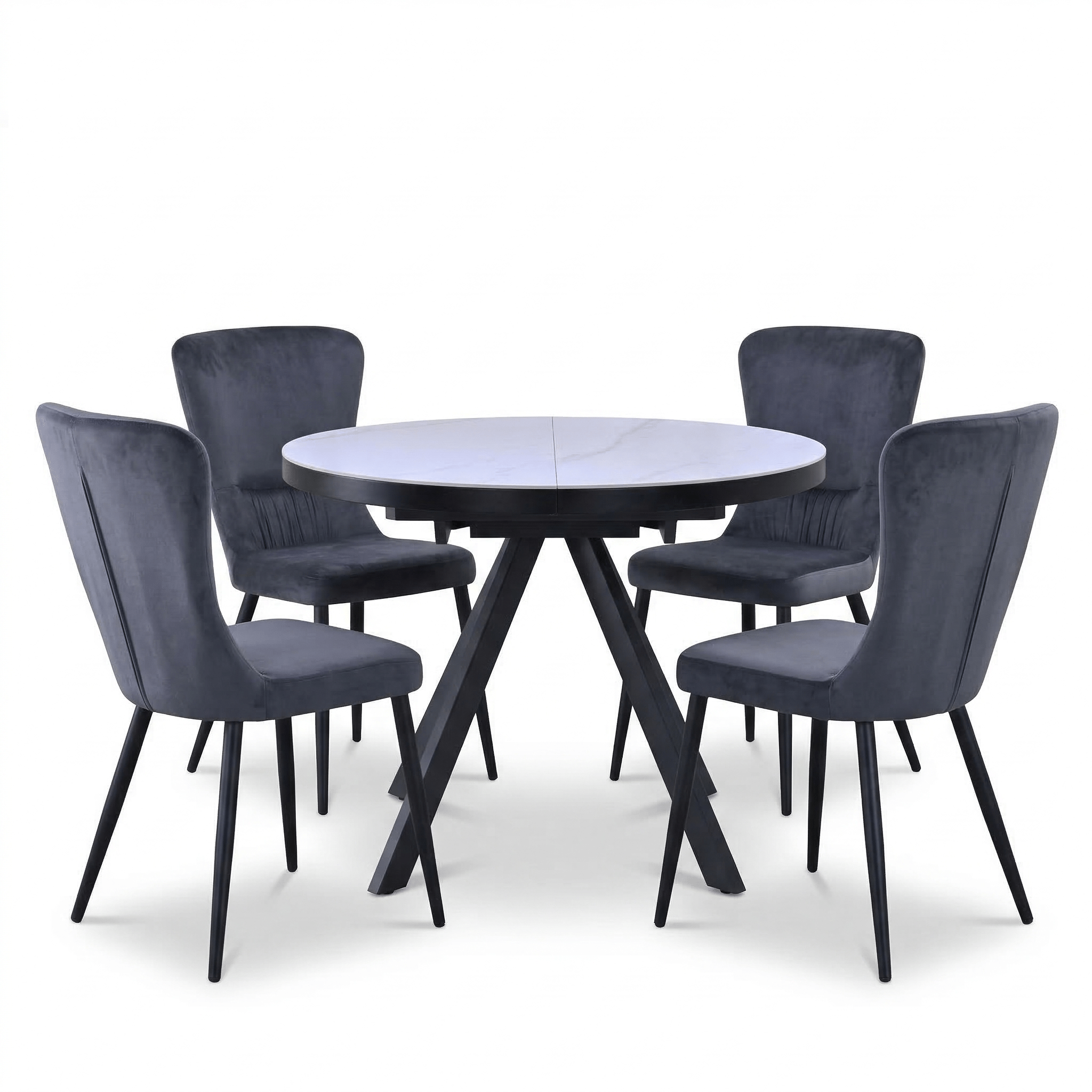 კომპლექტი მაგიდა Libra და 4 სკამი Mia