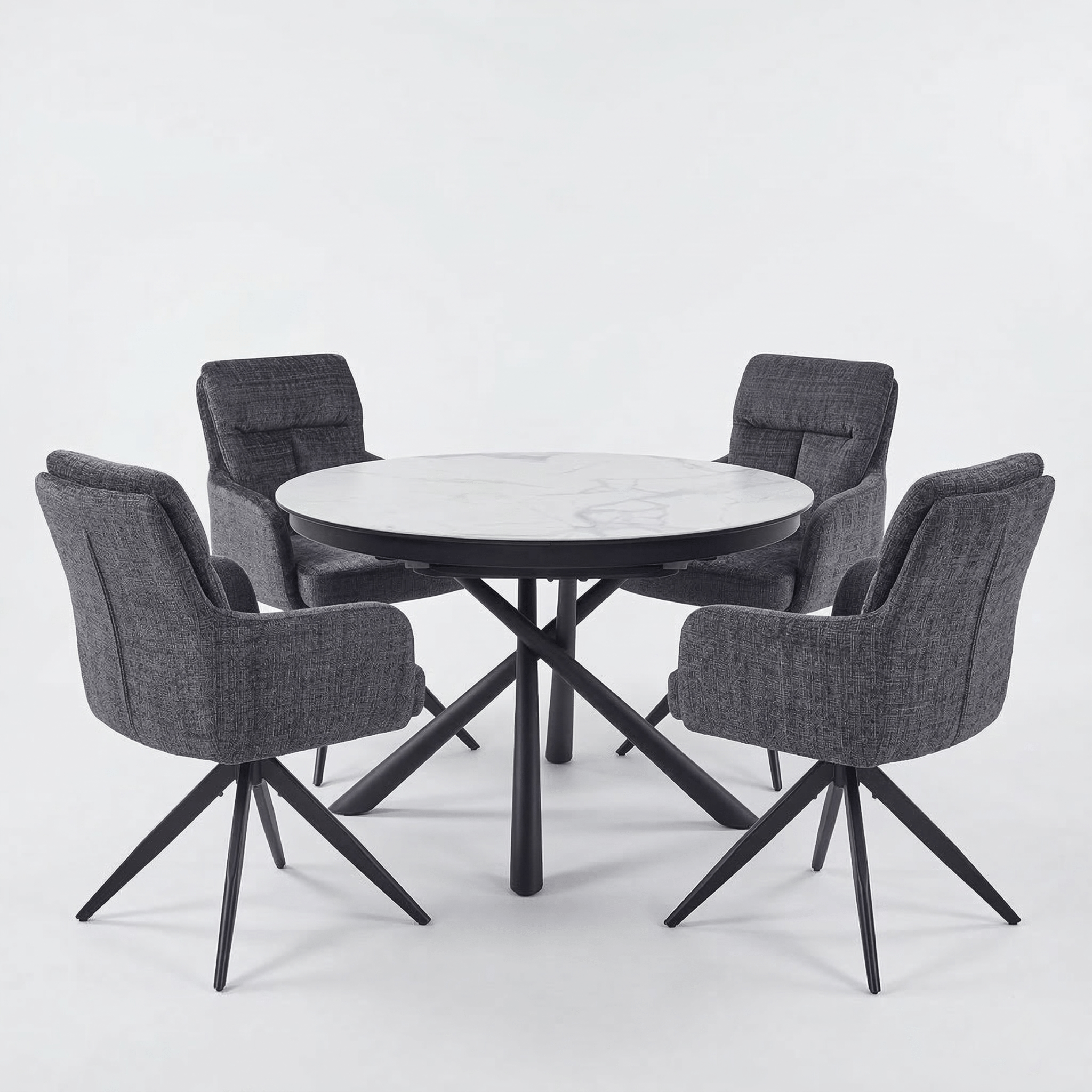 კომპლექტი მაგიდა Fenice და 4 სკამი Leo