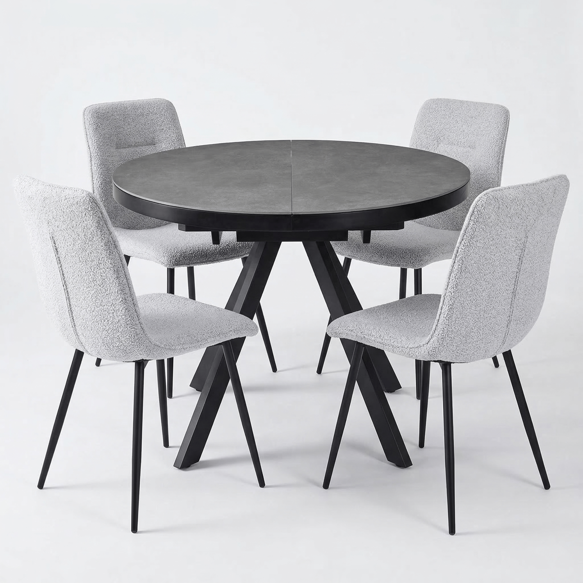 კომპლექტი მაგიდა Libra და 4 სკამი Dot