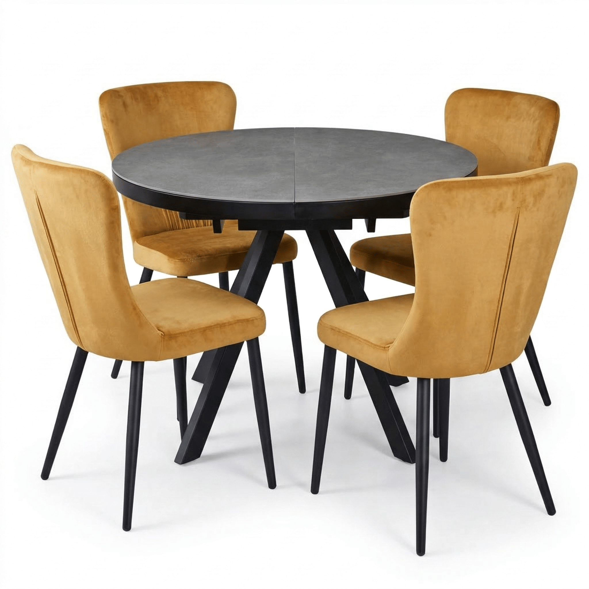 კომპლექტი მაგიდა Libra და 4 სკამი Mia