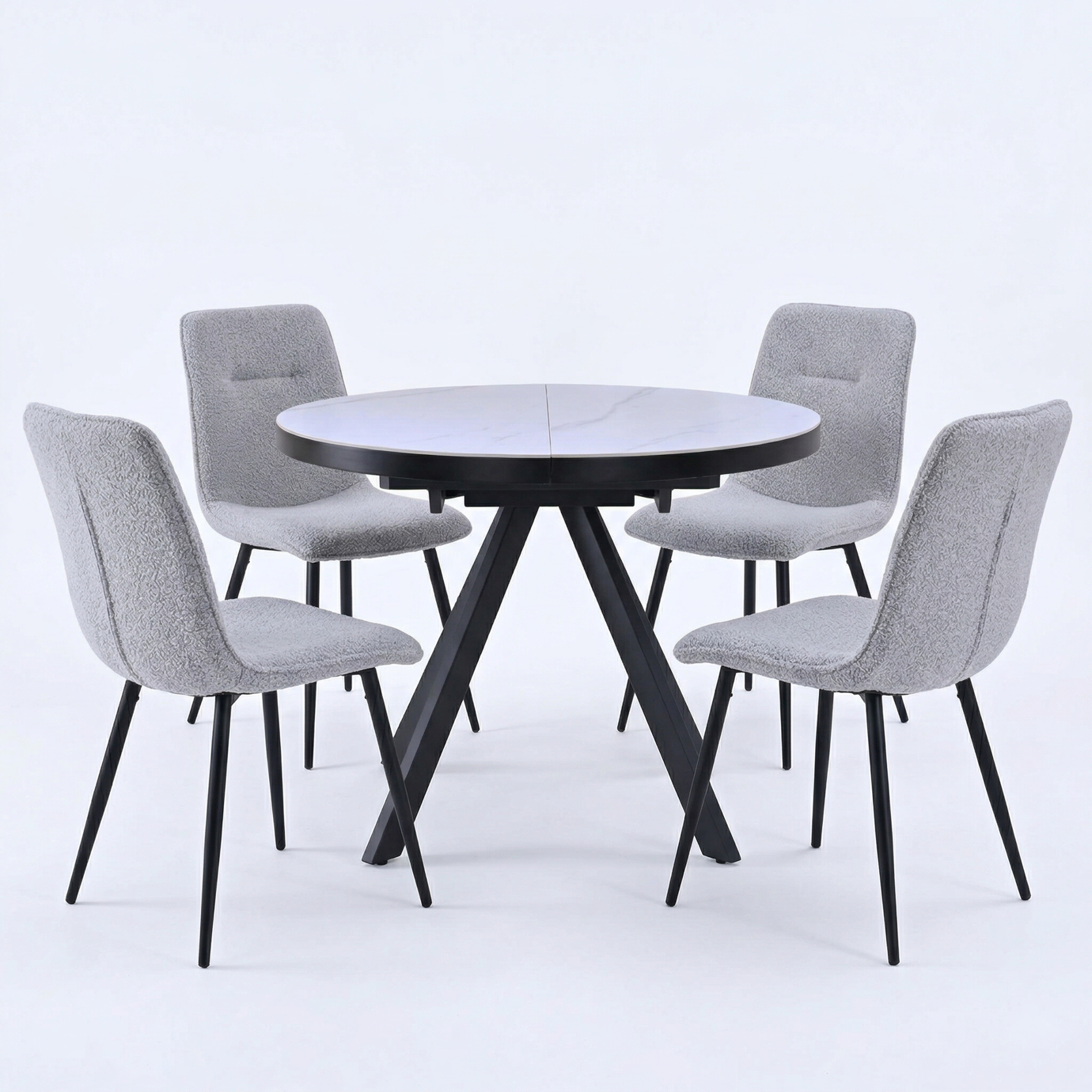 კომპლექტი მაგიდა Libra და 4 სკამი Dot