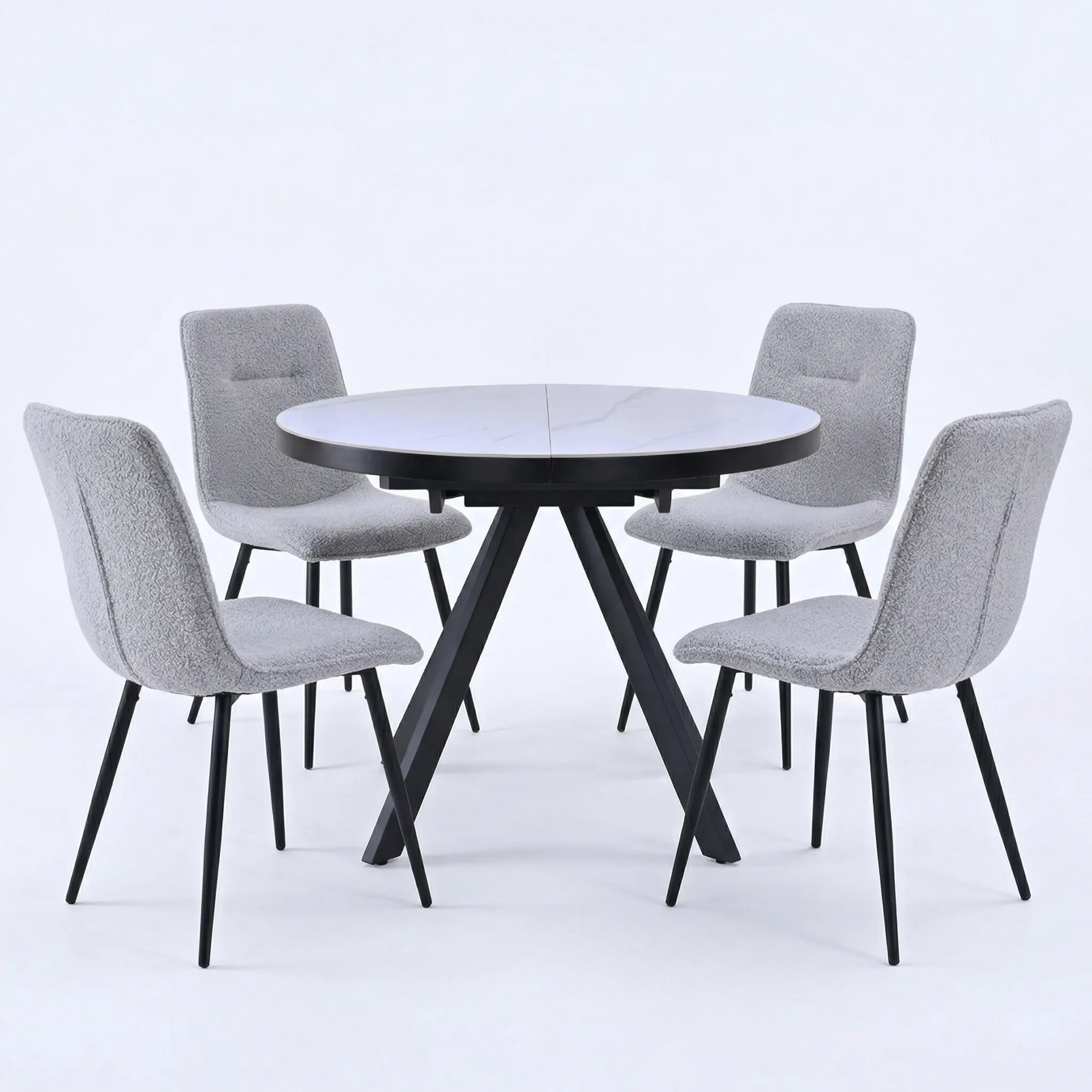 კომპლექტი მაგიდა Libra და 4 სკამი Dot